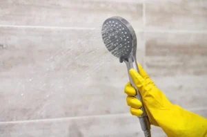 cleaning shower head