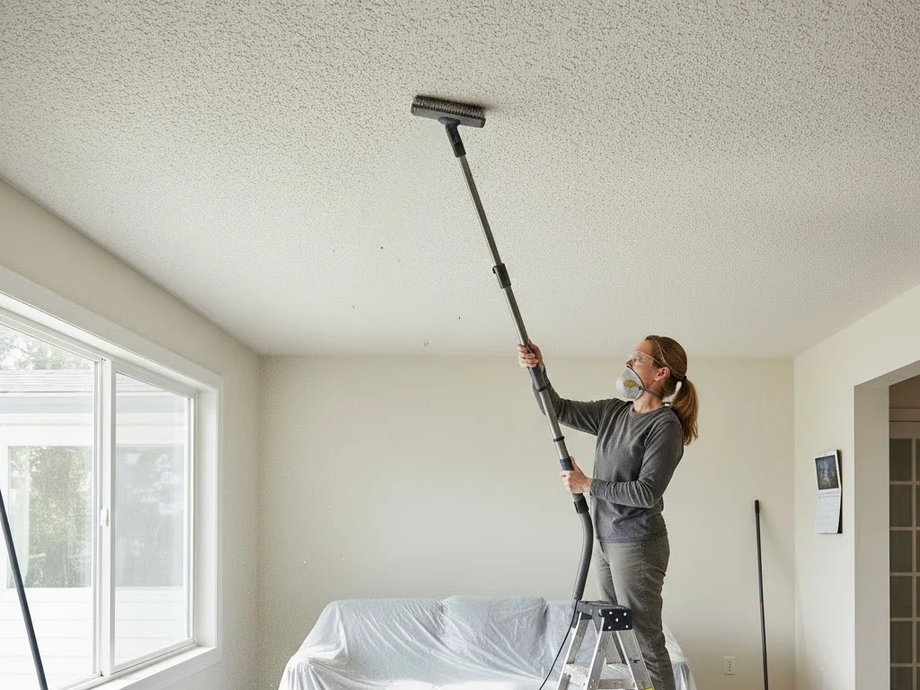 how to clean ceiling