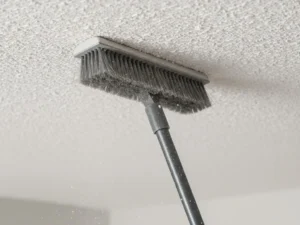 how to clean popcorn ceiling