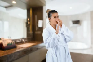 musty smell in bathroom