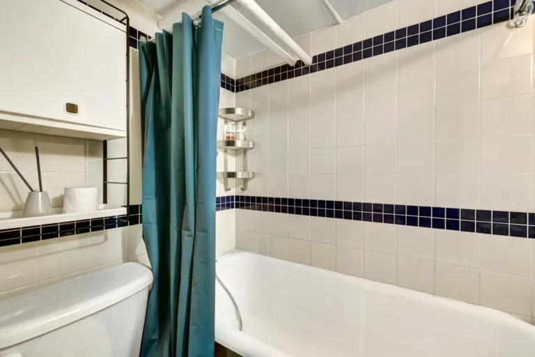 black mold on shower curtain