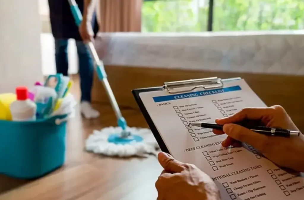 commercial office cleaning checklist