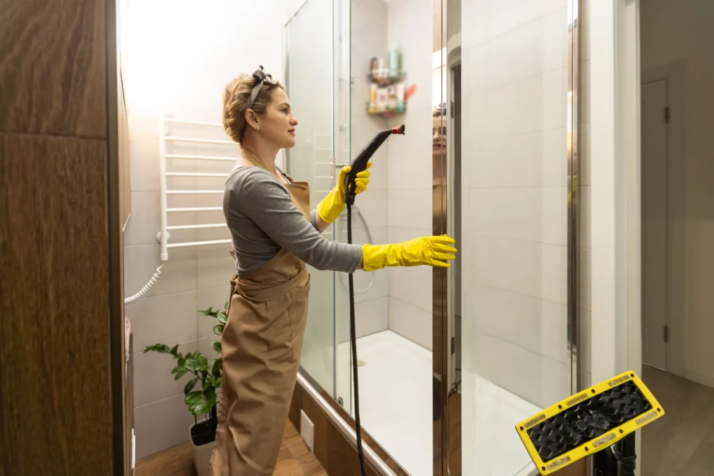 how to clean shower doors