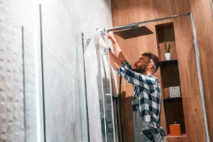 how to clean shower doors
