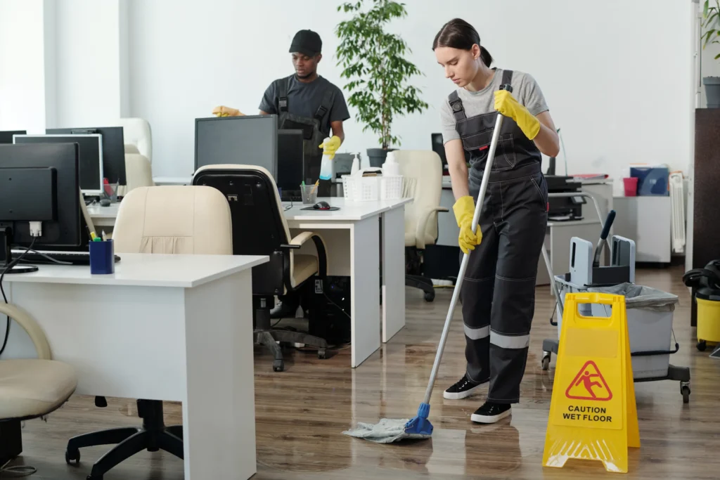 shared workspace cleaning