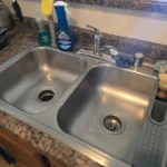 madison deep cleaning kitchen sink 2