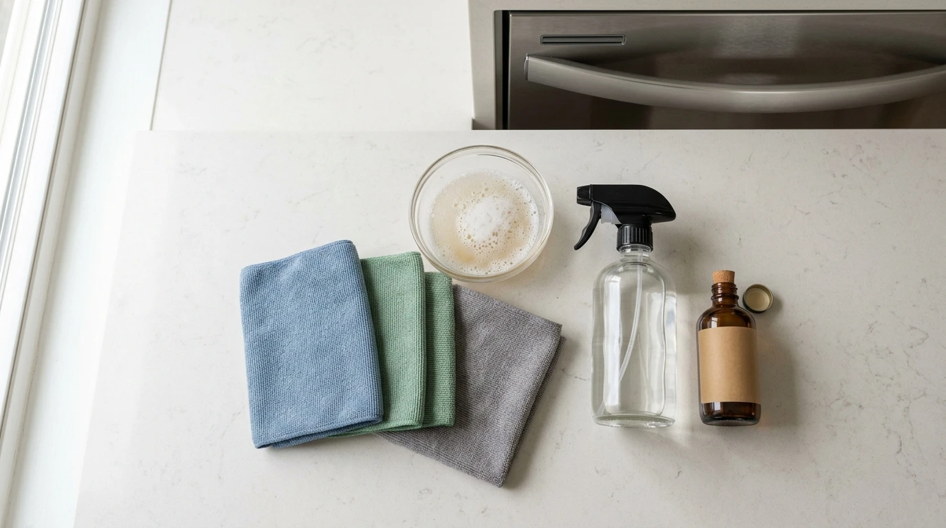 how to clean stainless steel fridge without streaks