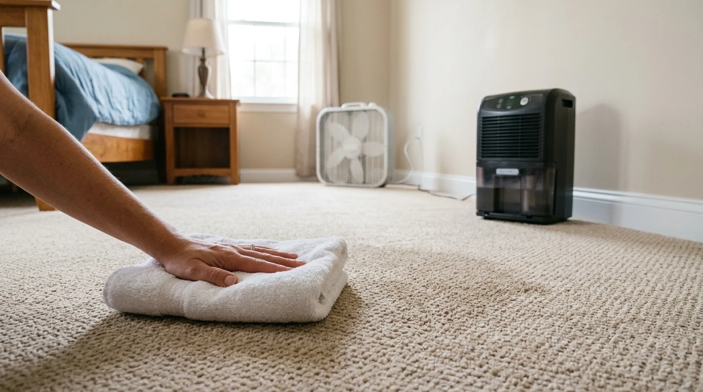 how to dry carpet after cleaning